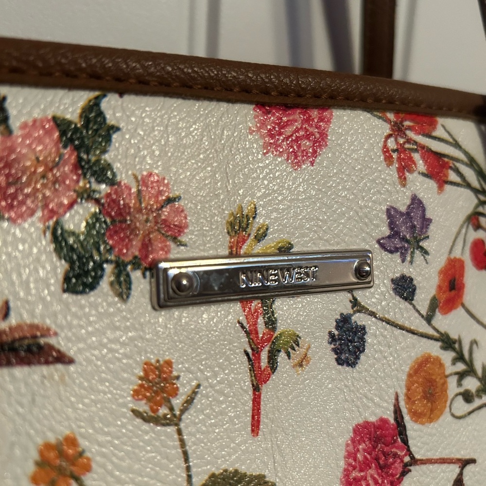 Nine West floral tote
